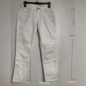 Rag & Bone Dre Low‎ rise slim boyfriend White Denim jeans women’s size 24 summer